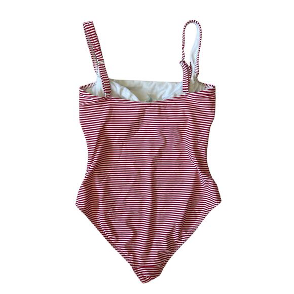 Sea Level Positano Stripe Square Neck One Piece Swimsuit Size 8 - Picture 3 of 7